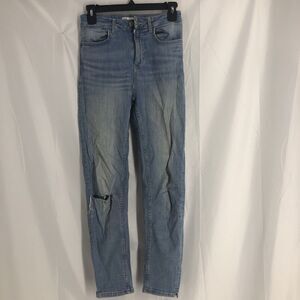 Women's Zara Basic Z1975 denim jeans, light blue, size 4